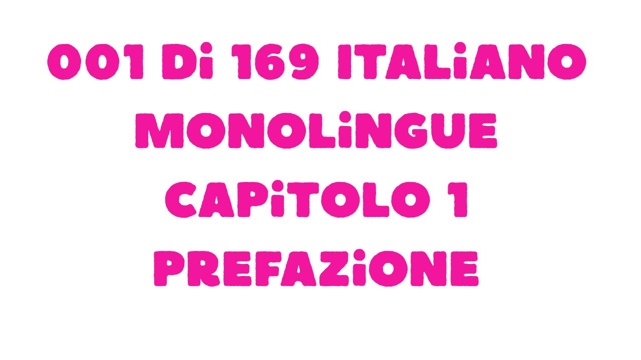 Protetto: 001 di 169 Italiano monolingue Capitolo 1 Prefazione