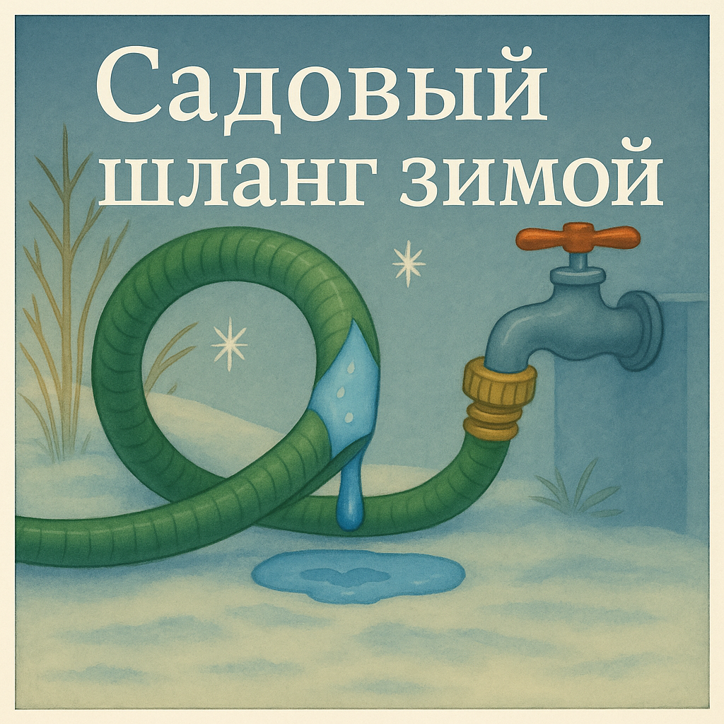 Садовый шланг зимой — почему он замерзает и как его защитить