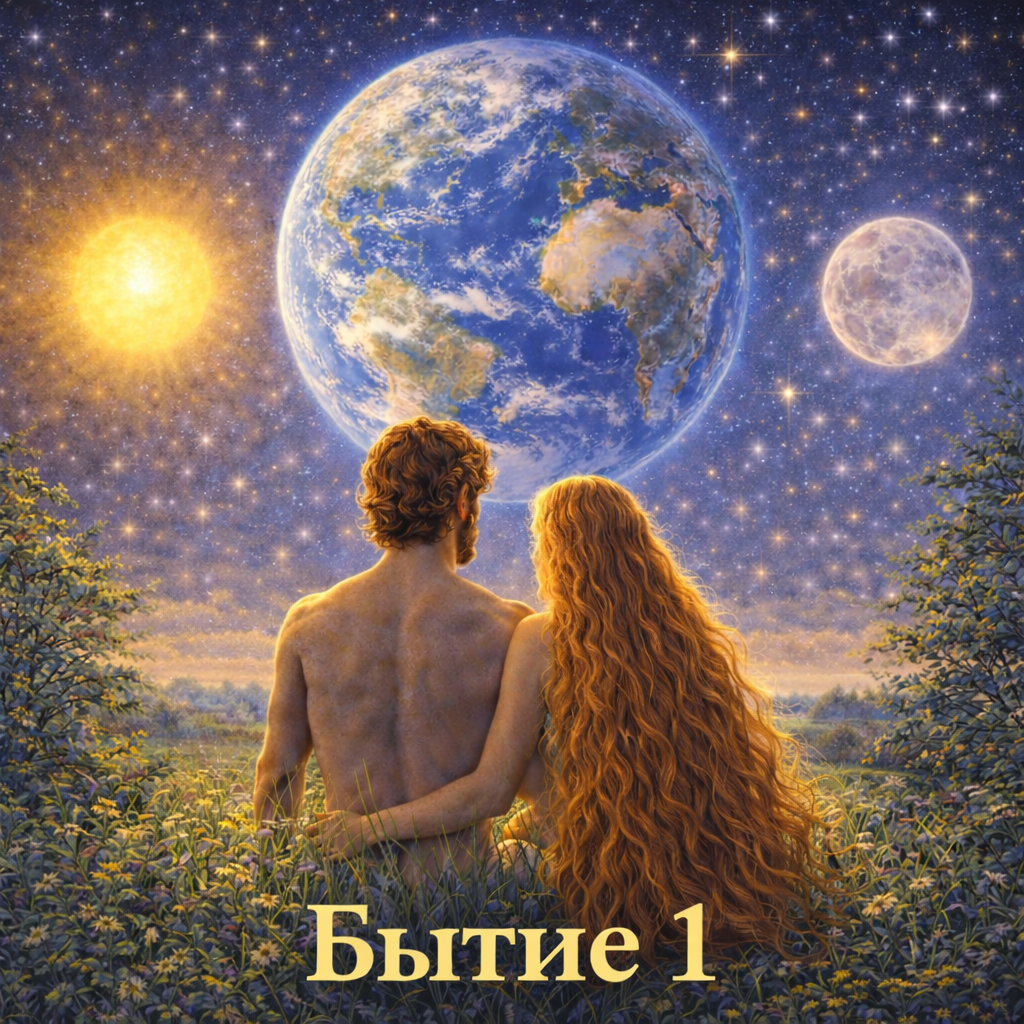 Библия – Иллюстрированная история на шести языках — Бытие 1