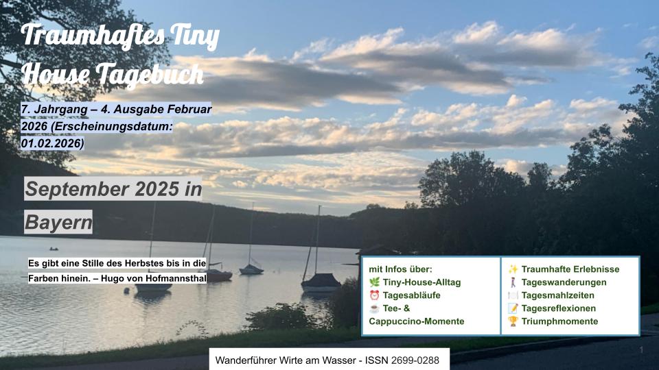 Traumhaftes Tiny House Tagebuch – September 2026 in Bayern