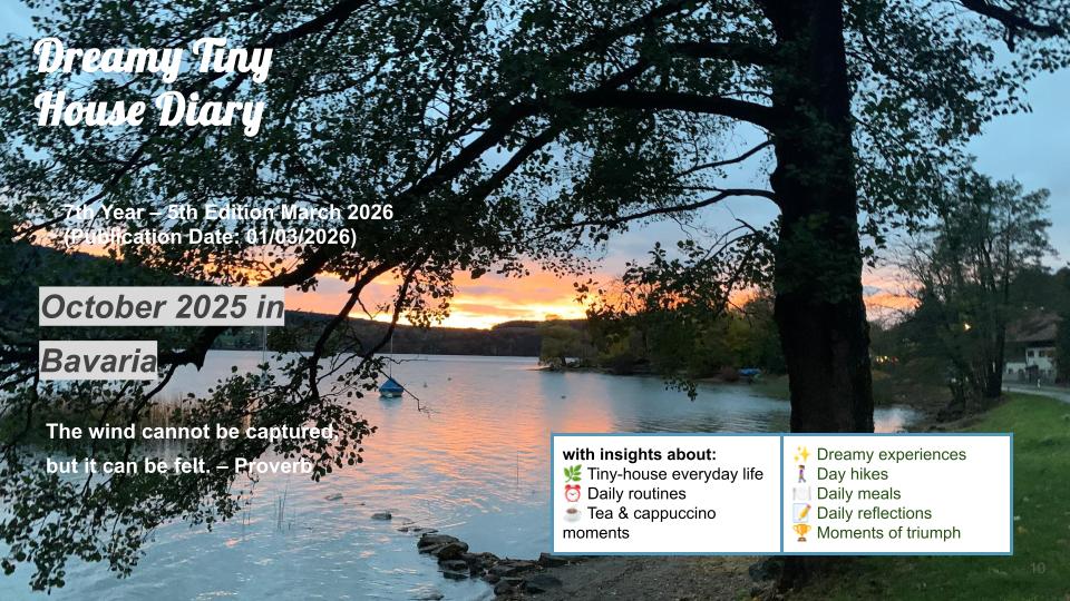 Dreamy Tiny House Diary – October 2025 as a Photo Diary