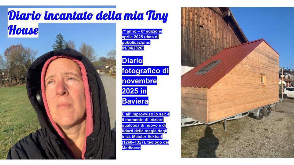Il diario incantato della mia Tiny House – novembre 2025 come diario fotografico