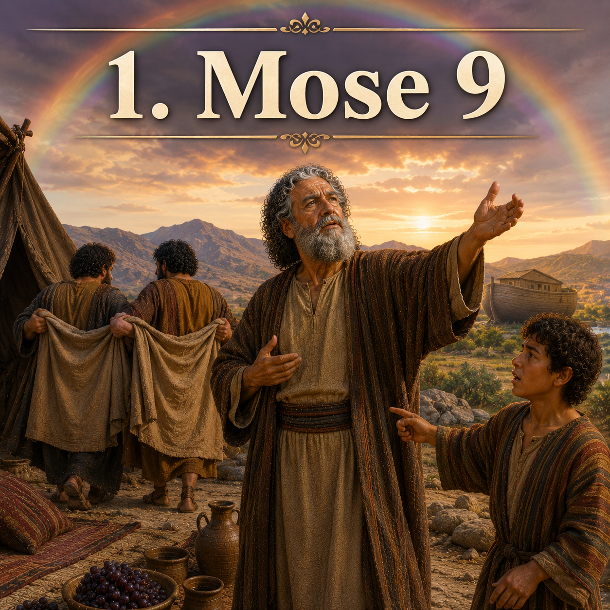 Die Bibel – eine Bildergeschichte in sechs Sprachen – 1. Mose 9