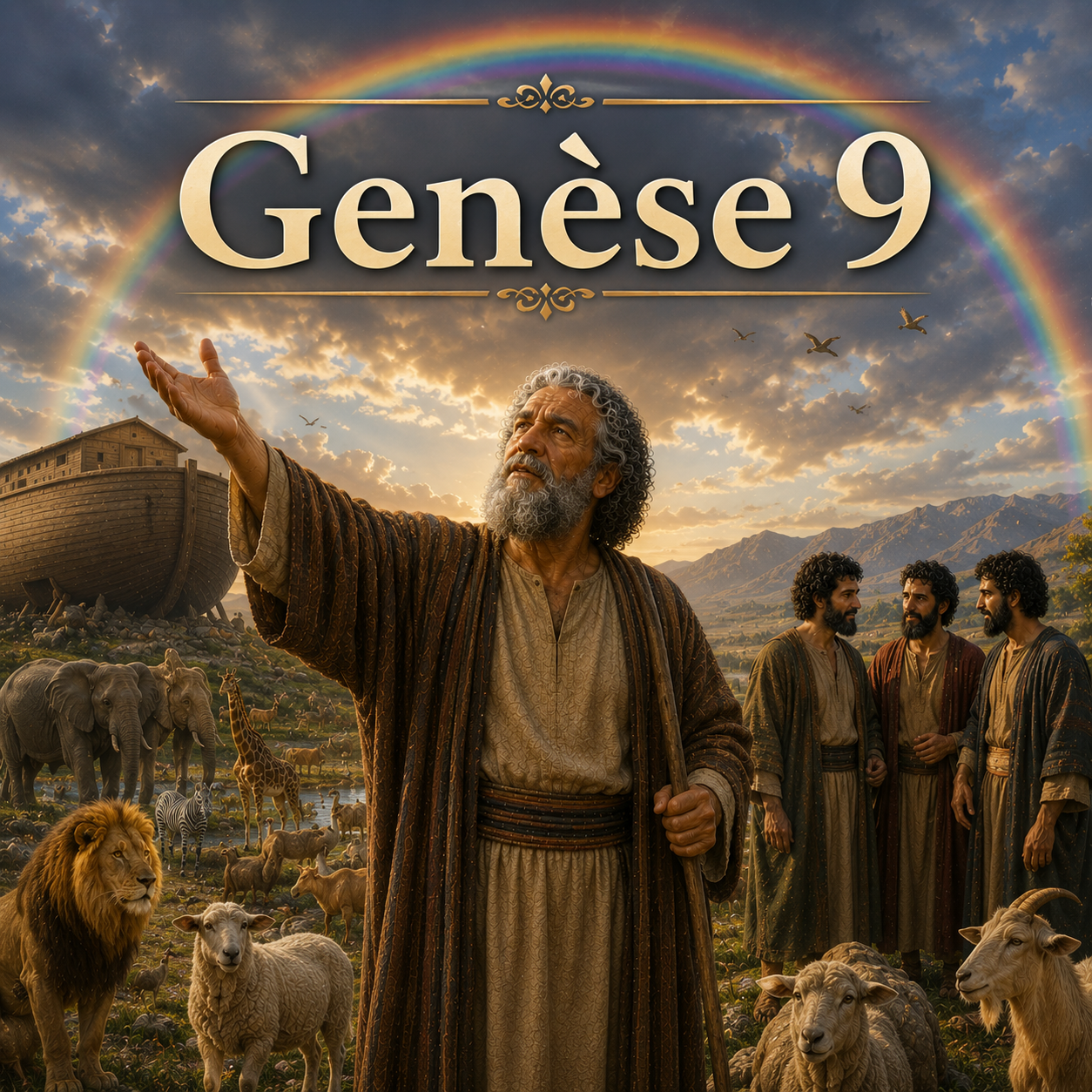 La Bible – Une histoire illustrée en six langues – Genèse 9