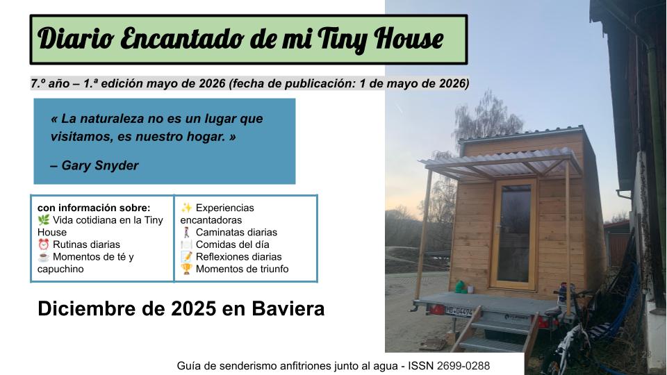 Diario encantado de mi Tiny House – Diciembre de 2025 – como diario fotográfico y de texto en 6 idiomas