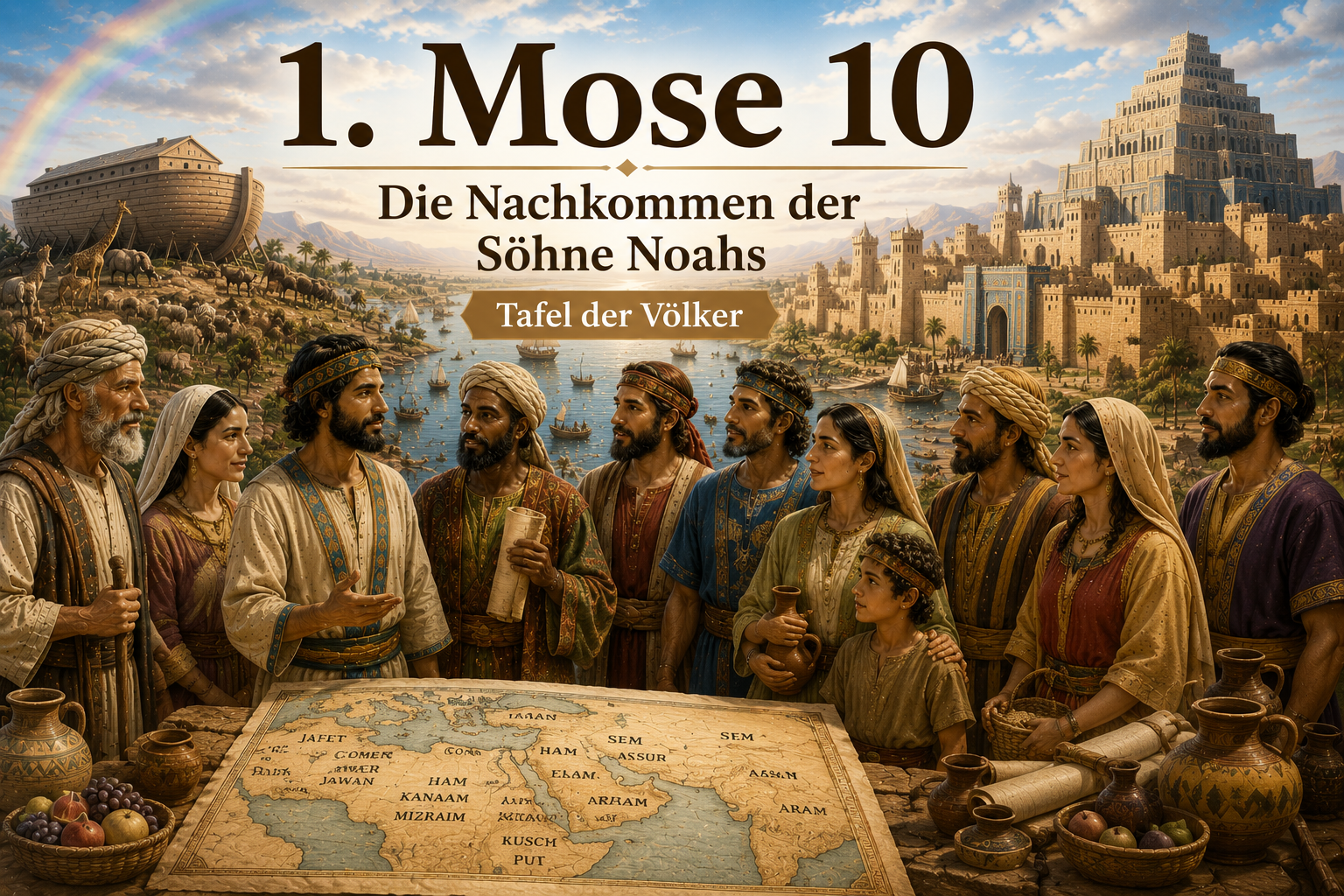 Die Bibel – eine Bildergeschichte in 6 Sprachen – 1. Mose 10