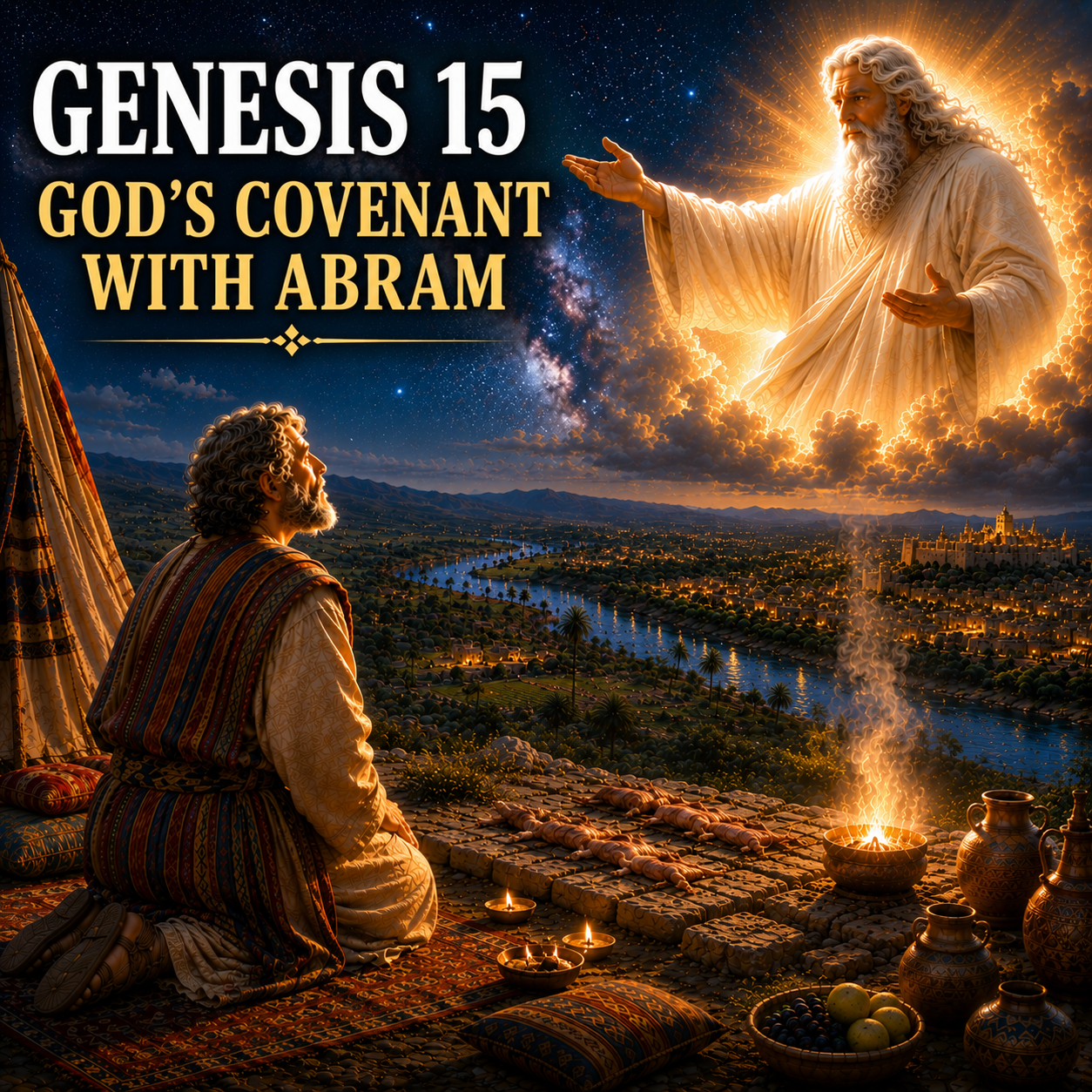 The Bible – An Illustrated Story in 6 Languages – Genesis 15