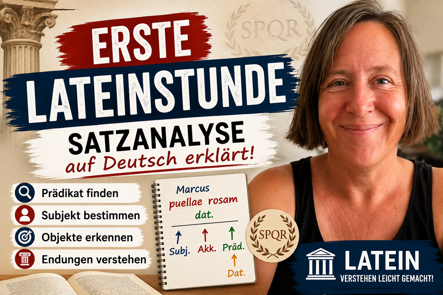 Erste Lateinstunde: Satzanalyse auf Deutsch erklärt