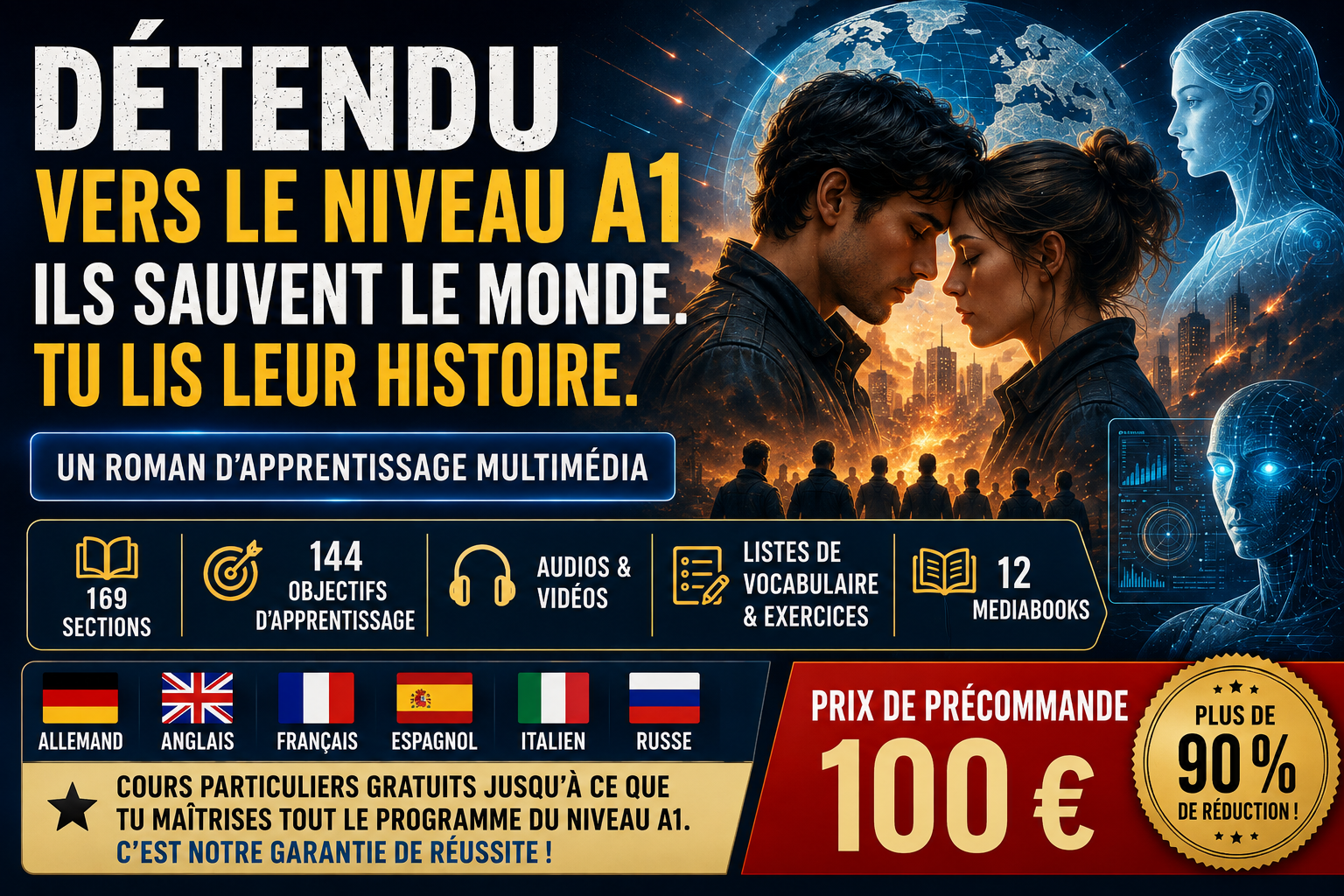 Détendu vers le niveau A1 – un roman d’apprentissage dans lequel sauver le monde devient un cours de langue