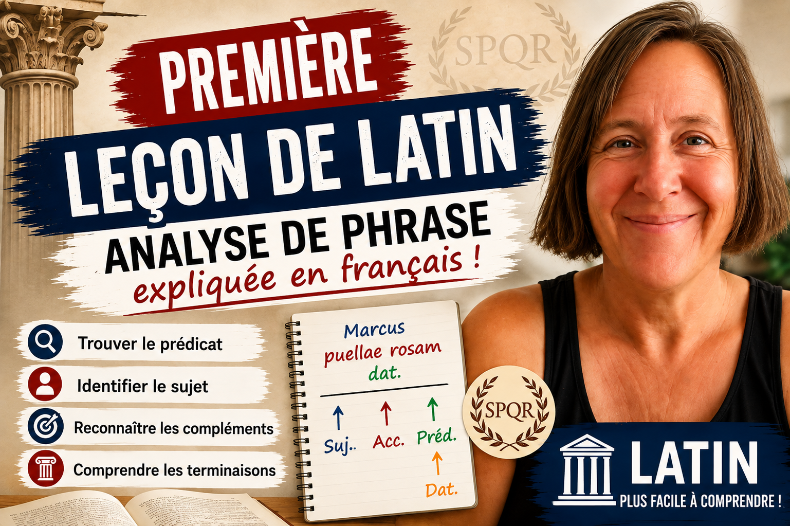 Première leçon de latin : l’analyse de la phrase expliquée en français