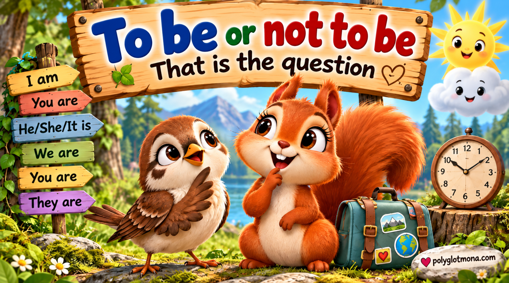 To be or not to be – that is the question (comic in six languages for learning goal 2)